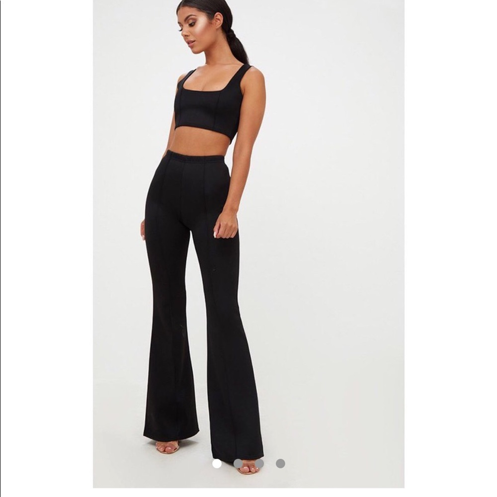flared black pants